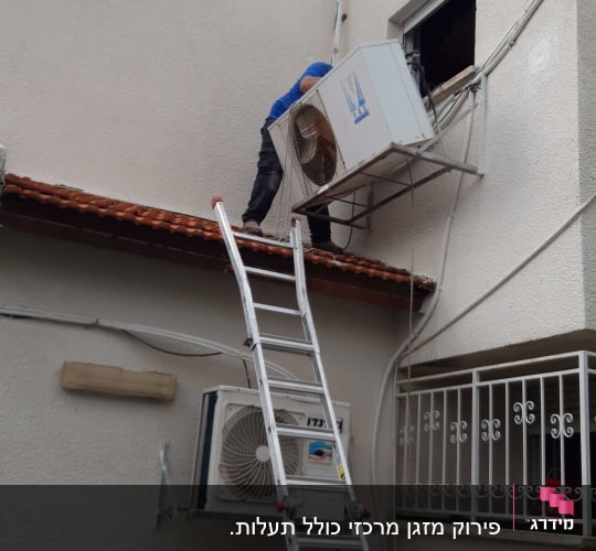הורדת היחידה החיצונית